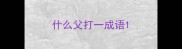 什么父打一成语