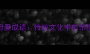 20个经典母爱成语传统文化中的亲情教育智慧