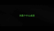 词是个什么成语