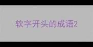 软字开头的成语