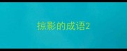 掠影的成语