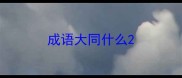 成语大同什么
