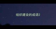 组织建设的成语