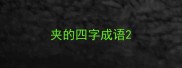 夹的四字成语