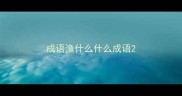 成语渔什么什么成语