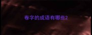 卷字的成语有哪些