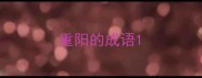重阳的成语