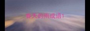 春天的雨成语