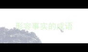 形容事实的成语