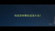 珥成语有哪些成语大全