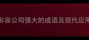 最新企业竞争力分析18个形容公司强大的成语及现代应用指南附品牌建设案例