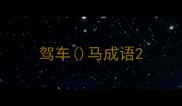 驾车马成语