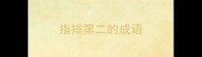 指排第二的成语