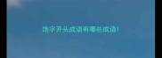 饱字开头成语有哪些成语