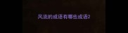 风流的成语有哪些成语
