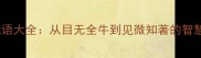 鱼眼成语大全从目无全牛到见微知著的智慧密码
