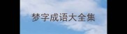 梦字成语大全集