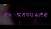 夏天下成语有哪些成语