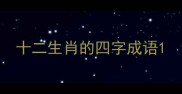 十二生肖的四字成语