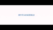 清字开头的成语接龙