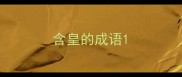 含皇的成语