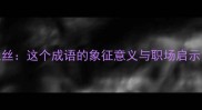 春蚕吐丝这个成语的象征意义与职场启示干货
