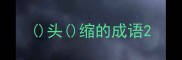 头缩的成语