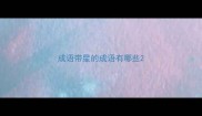 成语带星的成语有哪些