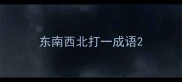 东南西北打一成语