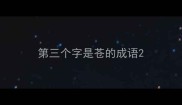 第三个字是苍的成语