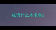 成语什么木求鱼