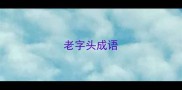 老字头成语