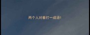 两个人对着打一成语