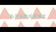 私开头的成语接龙