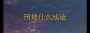 田地什么成语