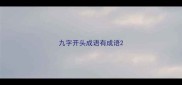 九字开头成语有成语