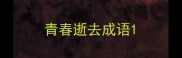 青春逝去成语