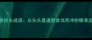 20个必学经头成语从头头是道到首当其冲的精准运用指南