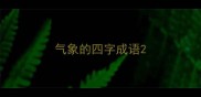 气象的四字成语