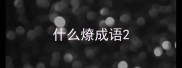 什么燎成语