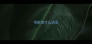 怪能组什么成语