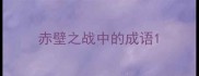 赤壁之战中的成语