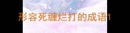形容死缠烂打的成语