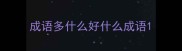 成语多什么好什么成语