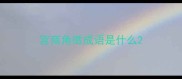 宫商角徵成语是什么