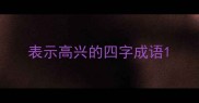 表示高兴的四字成语