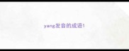 yang发音的成语