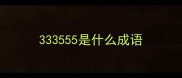 333555是什么成语