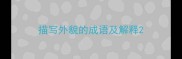 描写外貌的成语及解释