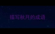 描写秋月的成语
